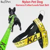 Dog Collars & Leashes Adjustable Nylon Pets Harness Collar Leash Durabl Small Medium No Pull And Harnesses Seat Belt225z
