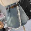 Women's Jeans 2023 Summer High Waist Slim Denim Shorts Design A-line Small Loose Fit