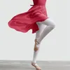 Sahne Giyim Moda Yüksek Kaliteli Örgü Çarşamba Kolları Kadın Yetişkin Kızlar Bale Dans Şavkarları Şifon Sarılı Etekler Setleri