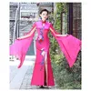 Abbigliamento etnico 2023 Abito vintage cinese Migliorato Qipao Ricamo floreale nazionale Cheongsam Vestido Sera banchetto orientale