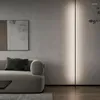 Lampade da parete Nordic Modern Skyline Lamp Long Line Led Strip Luce interna per soggiorno Sala da pranzo Camera da letto Bagno Spogliatoio Decorazioni per la casa