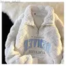 Женские толстовка толстовок 2022 US New New Yeal -Zipper Women's Fuster's Winder's Winter Winter Wick Hood Fashion Casual Pare Down Down Down Z230726