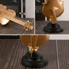 Decoratieve Objecten Beeldjes Hars Gouden Europese Instrument Beeldjes Muziek Kunst Viool Model Thuis Slaapkamer Decoratie Desktop Object Luxe 230726