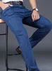 Хлопковые мужские джинсовые джинсовые брюки бренд классическая одежда Компания Прямые брюки для мужчин Черный негабаритный большой размер 35 40 230316 L230726