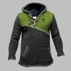 Men's Hoodies Hooded Color Block Men Long Sleeve Stitching Hoodie Sweater Autumn Winter Jumper