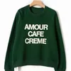 Sweats à capuche pour hommes Sweats Casual Vintage Lettre Imprimer Sweat Femmes Automne Hiver Col Rond À Manches Longues Pull Tops Lady Simple Classique 230725