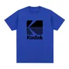 T-shirts pour hommes Kodak Pography Logo Vintage T-shirt Corée Caméra Film Rétro Coton Hommes Chemise Tee Tshirt Femmes Tops