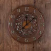 Orologi da parete Grande orologio in metallo Design moderno Adesivi 3D classici Stile retrò europeo Orologio da appendere Decorazioni per la casa Silenzioso