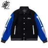 Hommes Vestes Marque De Mode Lettre Squelette Broderie Varsity Veste Hommes Streetwear Chaud Mélange De Laine Femmes Baseball Veste Tenues Coupe-Vent 230725