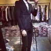 Tute da uomo Tute Uomo Nero Uomo Primavera 2 pezzi Set stile coreano Ternos Abiti da lavoro Designer Tuxedo Suit