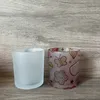 7 oz Sublimation Verre Dépoli Bougie Pot Bougeoir Blanc Bouteille D'eau DIY Transfert De Chaleur Bougie pot en gros