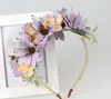 Decorative Flowers Headdress Garland Kids Headband Korean Girl Hair Ornament Sen Artificial Daisy Flower Wholesale