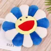 Girassol Flor Pelúcia Almofada Kawaii Sorriso Luz do Sol Brinquedo de Pelúcia Confortável Boneca Macia Gato Pet Sofá Almofada Esteira Almofada Decoração Do Quarto De Casa EW0019