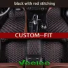 Veeleo Custom-Fit 6 Colors Leather Car Floor Haps for BMW 2 3 4 5 6 7 Series مضاد للماء مضاد للانزلاق 3D سجادات السيارة الكاملة Carpets Lin326L