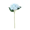 Kunstmatige Hortensia Bloem 47cm Nep Zijde Enkele Real Touch Hortensia's voor Bruiloft Centerpieces Home decoraties Party Decoratieve LL