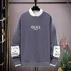Sweatshirts Men's Hoodies 22SS Spring Men Fashion Solid Color Casual Print Sweatshirt Mens Loose Harajuku Long Sleeve Street Jogger Tops L230726