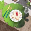 Tapis de table artificiel vert feuilles de palmier tropicales fête hawaïenne été Jungle thème décoration mariage anniversaire décor à la maison