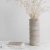 Vases Modern Light Luxury Natural Yellow Travertine Marble Flower Ornaments Home Living Room El Table Decorations Vase