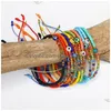Beaded Eye Strand Rice flätad armband kristallpärlor armband för kvinnor flickor vänskap smycken släpp leverans dhwn3