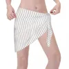 Kvinnors badkläder madrass randig sexig kvinnor strand täcker wrap chiffong pareo sarong strandkläder casual bikinis cover-ups kjolar baddräkt