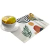 Table Mats Abstract Boho Geometric Kitchen Dining Decor Accessories 4/6pcs Placemat Heat Resistant Linen Tableware Pads