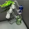 Glass Pipes Smoking blown hookah Manufacture Hand-blown bongs Color ultrasound bubble glass S boiler