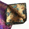 Bow Ties Wholesale&Retail Men's Silk Handkerchief Luxury Geometric Floral Pocket Square Men Chest Towel Wedding Party Hankies