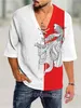 T-shirt da uomo estate Plsu Size all'ingrosso 4xl Designer Creative manica media T-shirt grafica con scollo a V Corda casual Stampa 3D Fashion Street Tshirt