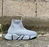 2023 Toppkvalitet Hastighetstränare Sockor Skor för män Kvinnor Triple Black White Red Casual Shoes Fashion Designer Sneakers Ankel Boot 6y