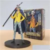 Nyhetsspel One Piece Figure Luffy Zoro Ace Sanji Sailors Stand Statue 16-26 CM Collection Series Christmas Gifts Model for Drop D Dhztz