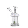 Weholesale Hookahs Water Pipes Thick Pyrex Oil Burner Bong Thick Recycler Dab Rig for Smoking Ash Catcher com 10mm Masculino Glass Oil Burner Pipe mais barato