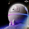 Yenilik Ürünleri Uzay Astronot Kapsülü Hava Nemlendiricisi USB Ultrasonik Serin Sis Aromaterapi Su Difüzör LED Işık Humidificador 230725