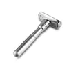 Rakknivar Justerbar säkerhet Razor Mens fällbara rakning Double Edge Classic Safety 5 PCS belagda blad och rakapphållare 230725