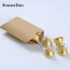 Gift Wrap 50/100pcs Pillow Candy Boxes Gold Pink White Black Silver Kraft Paper Wedding Party Favor Paper DIY Gift Box Supply Accessories 230725