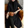 Women's Knits Tees Fall Casual Women Vneck Sweater 2023 Loose Oversize 4xl Midlength Knitted Cardigan Korean Long Sleeve Top Elegant Knitewear 230725