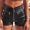 Shorts pour femmes Sexy Black PU mode décontractée shorts d'été femmes vêtements goth faux cuir taille haute shorts pour femmes y2k femme pantalon court 230725