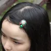 Grampos de cabelo chinês Agagte Jóias Moda Acessórios vintage Madeira Cloisonn Adesivos étnicos Grampos de cabelo