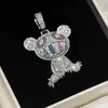 Anpassade personliga smycken Pendant S925 Silver VVS Moissanite Diamond Hip Hop Pendant för halsbandskedja