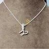 Stylish Popular Custom Made Pass Diamond Tester Iced Out Hip Hop 925 Silver Vvs1 Moissanite Diamond Alphabet Pendant Necklace