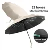Regenschirme Superstarker winddichter 32-Knochen-Automatikschirm, geeignet für Herren-Doppelknochen-Sonnenschirme an sonnigen und regnerischen Tagen 230726