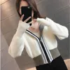 Women's Knits Tees Short Knitted Cardigan Clothing Spring And Autumn Longsleeved Thin Coat Hooded Sweater Loose Slim TopLady 230725