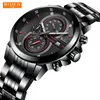 Wristwatches Biden Men's Watch Business Fashion Stainless Steel Band Waterproof Calendar Luminous Multifunctional