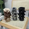 Winter Bont Sneeuwlaars Vrouwen Luxe Meisje Klassiek Enkel Korte uggitys laars 2 bailey Bows hoge schoenen Zwart Kastanje Roze Bowtie uggly Designer wgg australia ugglies