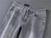 Män jeans designer jeans mens byxor linne byxor hip hop män jeans nöd rivna cyklister smal fit motorcykel denim för män m-3xl vi3c