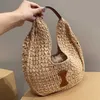 Bolsas de hambre de paja diseñadora de la axila bolsas para mujeres luxurys bolsos de bolsas de playa bolso de bolso de hombro