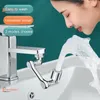 Zlew łazienkowy krany 1080 ° Uniwersalny obrót Głowa rozpylacza kranu do Aerator Bubbler Kitchen Washbasin Robot Ramię miedź 230726