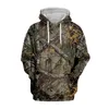 Felpe con cappuccio da uomo Felpe Primavera e autunno Foglie d'acero Camouflage 3D Uomo Donna Pesca all'aperto Campeggio Caccia Abbigliamento Cappotti con cappuccio unisex 230725