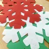 Table Mats Christmas Placemat 6pcs Set Snowflake Plate Mat Fall Party Decoration Supplies Desktop Decorations Home Dinner Decor