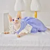 Disfraces de gato lindos vestidos sin pelo verano Ccol Ropa fina azul esfinge perla encaje falda esponjosa encantadora transpirable Ropa Para Gatos