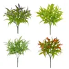 Fleurs décoratives 1Pc extérieur plantes artificielles résistant aux UV faux plastique tropical matin gloire arbustes verdure feuilles d'automne